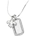 LogoArt New Orleans Saints Sterling Silver Dog Tag