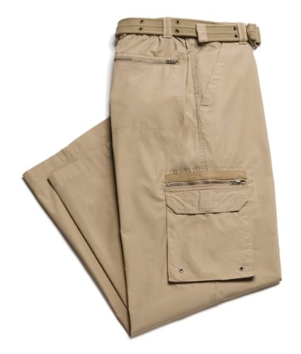 LCW, Cotton Chinos Cargo Casual Khaki Pants With Matching Belt - For Men