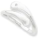 White Ice Sterling Silver.01ct. Genuine Diamond Wrap Ring