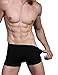 Hoerev Pack of 4 Mens Super Soft And Comfortable Fiber Briefs Trunks Underwear，4Black，L