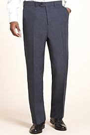 Big & Tall Crease Resistant Flat Front Lightweight Trousers