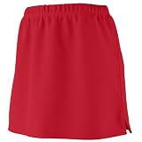 skorts for juniors-Augusta Sportswear ladies shout skirt - RED - Medium