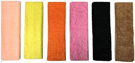 6-pack Cotton Headbands Assorted 6 Colors Stretch Elastic Yoga sports Headband