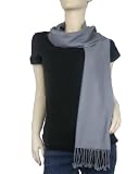Pure Pashmina Scarf Grey 3 Ply