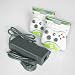 Video Games : Replacement Power Supply Brick Adapter Cord and 2 Wireless Controllers for Microsoft XBox 360