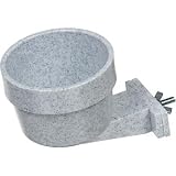 Lixit Carrier Cage Crock, 10 oz, Color:Gray