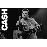 (39x55) Johnny Cash (Middle Finger, Huge) Music Poster Print