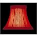 Lite Source CH520-7 Shantung Chandelier Shade in Red Size: 3" T x 7" B x 6" SL