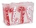 Primal Elements - Candy Cane Handmade Vegetable Glycerin Bar Soap (Peppermint and Spearmint Scent) - 6.8 oz.