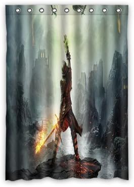 Dragon Age Inquisition Style Living Room Window Curtains Custom Shade Cloth Upscale Bedroom Curtains Solid 52x72 inches
