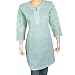 Women's Clothing Top Kurti India Cloth Chikan Embroidery Size L (ctop553)