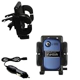 Sony Ericsson z320i Auto Vent Holder with Car Charger - Uses Gomadic TipExchange
