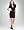 Kristie Pleated Sleeve Dress - BLACK (XS)