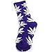 Paradise Kiss 5 Colors Plantlife Marijuana Weed Leaf Cotton High Socks Men/women Ankle (purple)