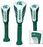 NCAA Michigan State Spartans Golf Set of Three Nylon Headcovers