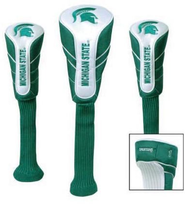 NCAA Michigan State Spartans Golf Set of Three Nylon Headcovers