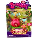 Zoobles Bird and Cat + Happitats (Colors Vary)