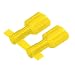 Panduit DNF10-250FIB-2K Reel Smart System Female Disconnects, Nylon Fully Insulated, Funnel Entry, 12 - 10 AWG Wire Range, Yellow, 0.250 x 0.032 " Tab Size, 0.220 " Max Insulation, 0.35" Width, 0.23" Height, 0.96" Length (2000 Pieces Per Reel)