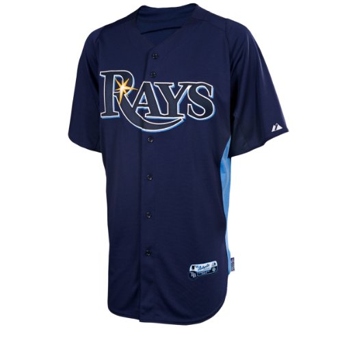 Tampa Bay Rays Authentic 2012 COOL BASE Batting Practice MLB Baseball Jersey Size L