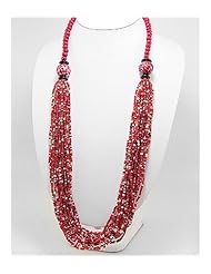 Red Seed Bead Necklace