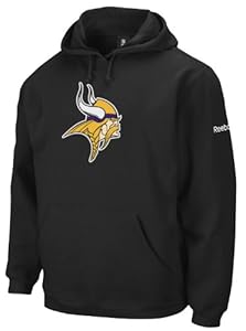 NFL Men's Minnesota Vikings End Zone Playbook Hood (Black, Large)