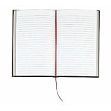 TOPSExecutiveJournal,8x5Inch,CaseBound,160Pages,BlackTexhide(J25558)