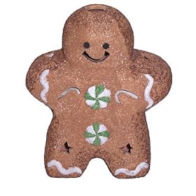 Gingerbread Tea Light Holder Green by Lava