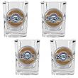 Milwaukee Brewers 4pc Square Shot Glass Set MLB Baseball