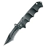 Jim Wagner RBB, Black Aluminum Handle, ComboEdge