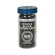 Morton & Bassett Organic Whole Black Pepper, 2-Ounce Jars (Pack of 3)