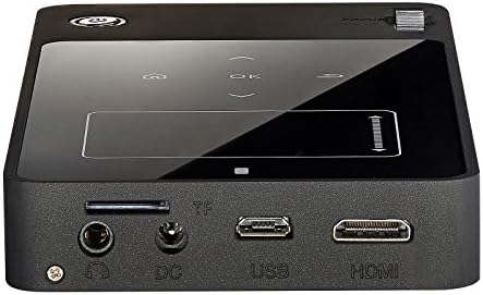 ZENBLU Hdmi 1080P Bluetooth Wifi Home Theater Pocket Mini Led Projector Usb with Built-in Android System for iPhone 6 Plus Samsung S6 Black