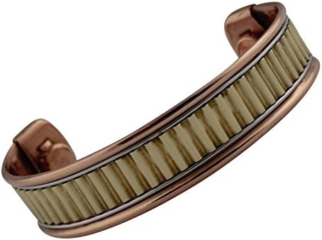 Magnetic Therapy Copper Stylish Bracelet Cuff Bangle for Both Men &amp; Women Mcb117