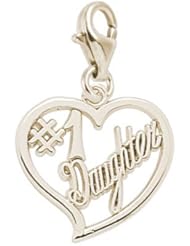 Rembrandt Charms #1 Daughter Charm with Lobster Clasp