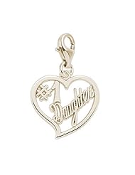 Rembrandt Charms #1 Daughter Charm with Lobster Clasp, 10K Yellow Gold