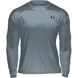 Heathear Loose Long Sleeve T-Shirt -Mens Heather Gray Large