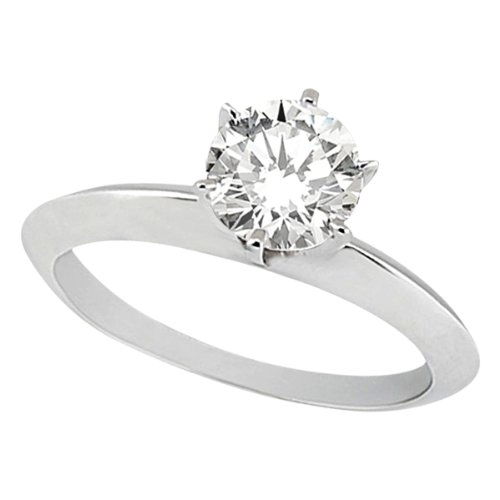 Discount Six-Prong Palladium Solitaire Engagement Ring Setting