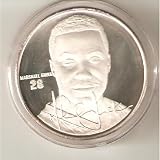 Highland Mint NFL Football Collectible Coin Silver: Marshall Faulk - St Loius Rams - NFL Network