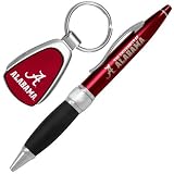 NCAA Alabama Crimson Tide Crimson-Chrome Pen & Keychain Set