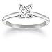 Platinum Princess-Cut Solitaire Diamond Engagement