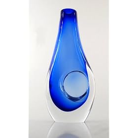 Cobalt Blue Art Glass Vase X441