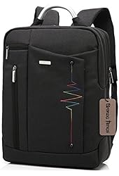 Bronze Times (TM) Premium Shockproof Canvas Laptop Backpack Travel Bag