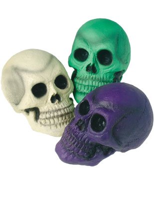 New Halloween Horror Decor Purple Prop Skull Decoration