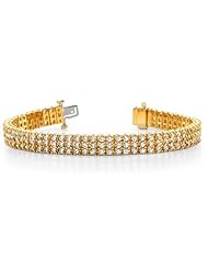 9.00 ctw Diamond 3 Row Bracelet Beautiful!