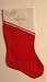 Candy Cane Trim Felt Christmas Stocking With Embroidered Name Austin
