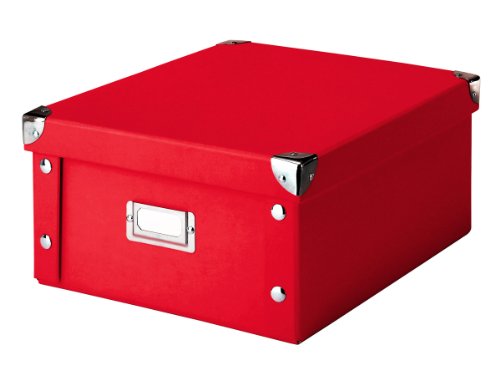 Zeller 17917 Aufbewahrungsbox, Pappe/ 31 x 26 x 14, rot