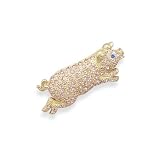 CleverSilver's Pink Swarovski Crystal Pig Fashion Pin