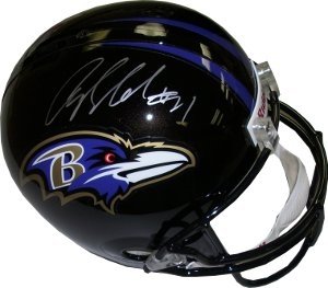 Anquan Boldin Autographed/Hand Signed Baltimore Ravens Full Size Replica Helmet- JSA Hologram