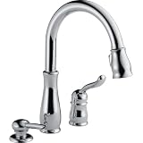 Buy Delta 978-SD-DST Leland Single Handle Kitchen Faucet With Pull Down Spray, Soap... by DELTA FAUCET