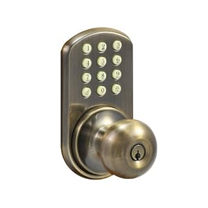 Morning Industry HKK-01AQ Keypad Knob Entry, Antique Brass