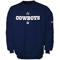 Reebok Dallas Cowboys Navy Blue Team Marks Crew Sweatshirt